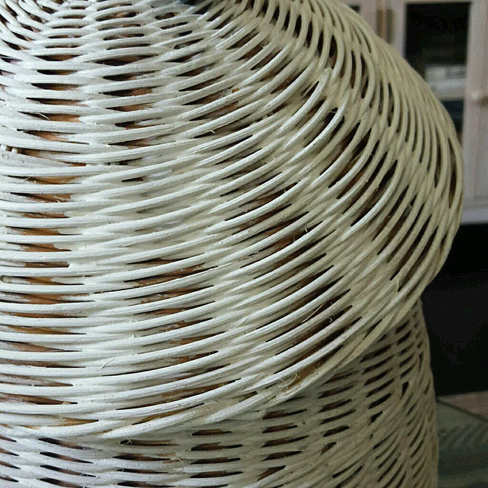 Vintage Hand Woven Lidded Basket